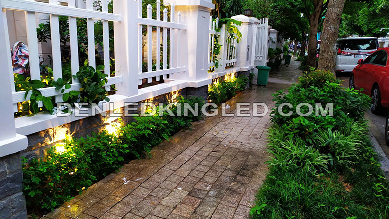 Đèn led chiếu cột chiếu cây hắt tường sân vườn COB chiếu sáng cây tiểu cảnh hàng rào xung quanh nhà