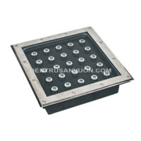 Đèn led âm đất âm sàn vuông ngoài trời 36w